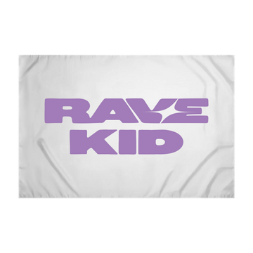 Rave Kid Flag White